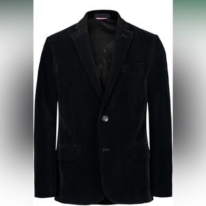 Tommy Hilfiger Black Velvet Kids Boys size 16 Blazer sport jacket